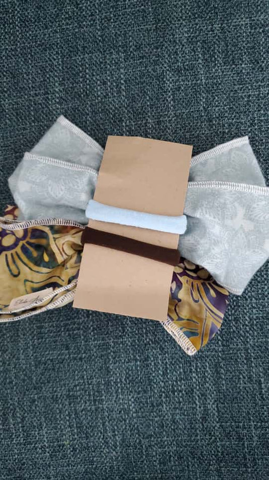 Par de Lazos en tela algodon