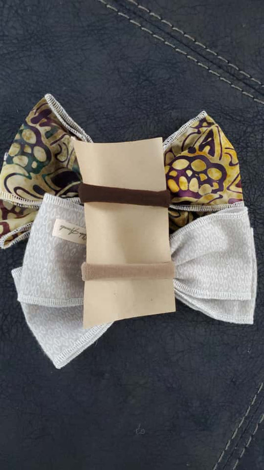 Par de lazos en algodon