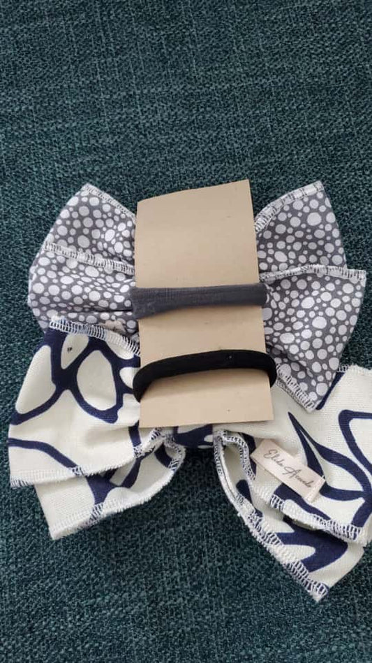 Par de lazos de tela algodon