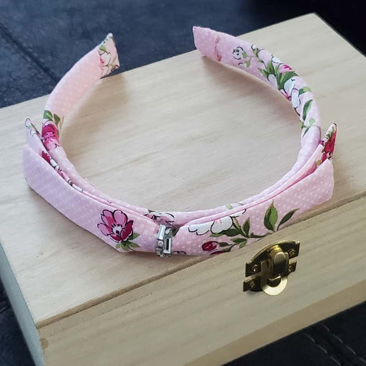 Diadema cintillo en tela y piedras