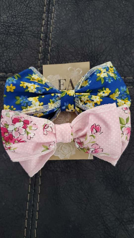 par de lazos en algodon