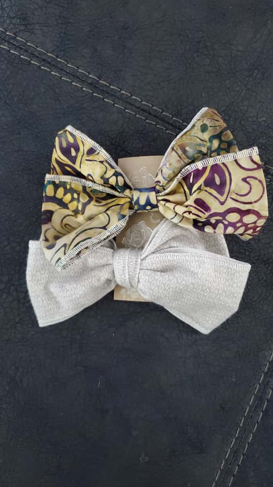 Par de lazos en algodon