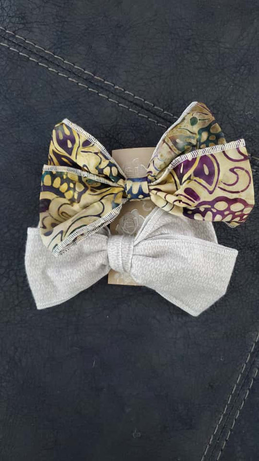 Par de lazos en algodon