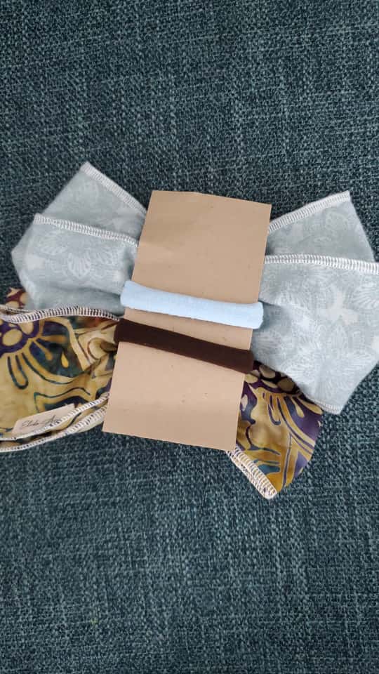 Par de Lazos en tela algodon